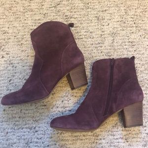Wine colored Steve Madden Hipstr booties